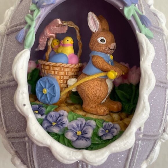 HALLMARK Easter 2002 Egg-spress Bunny Cart Ornament - Picture 4 of 16